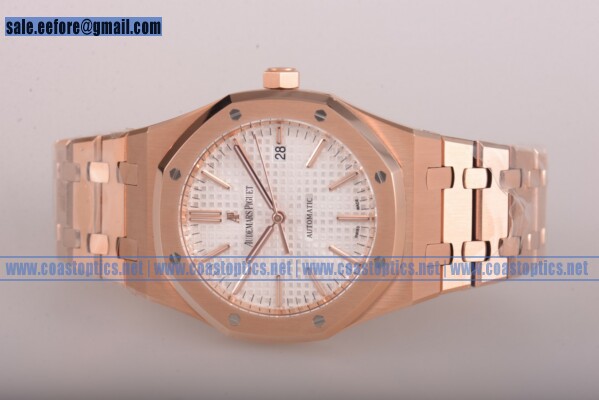 1:1 Replica Audemars Piguet Royal Oak 41 MM Watch Rose Gold 15400or.oo.1220or.02 (JF)